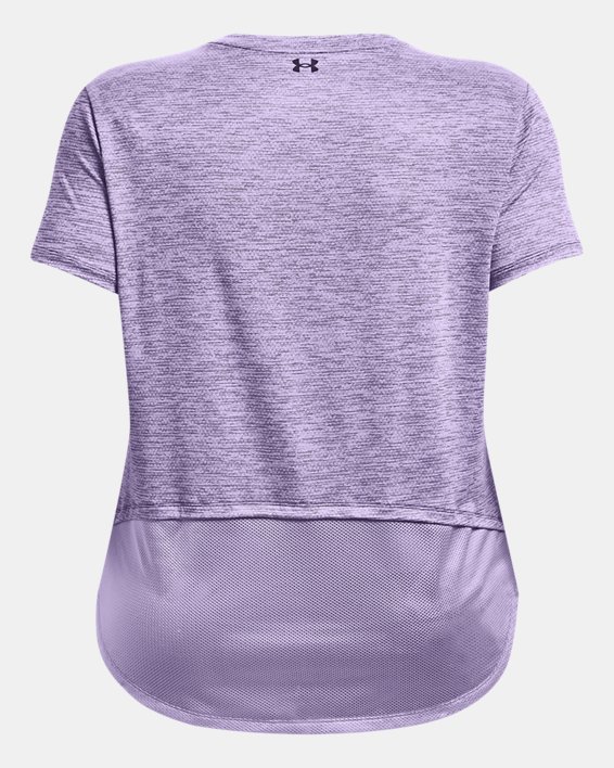 Women's UA Tech™ Vent Short Sleeve, Purple, pdpMainDesktop image number 5
